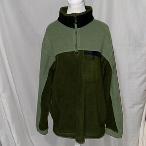 Mens 2 tone green Totes fleece jacket size medium